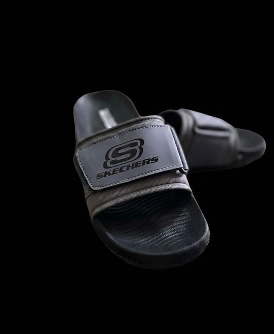 Ultra Soft Cushioned Slides for Daily Wear - Black Grey