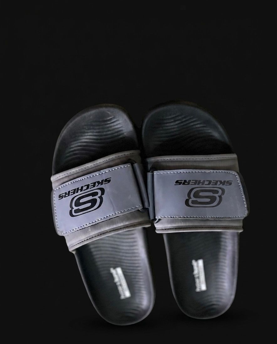 Ultra Soft Cushioned Slides for Daily Wear - Black Grey
